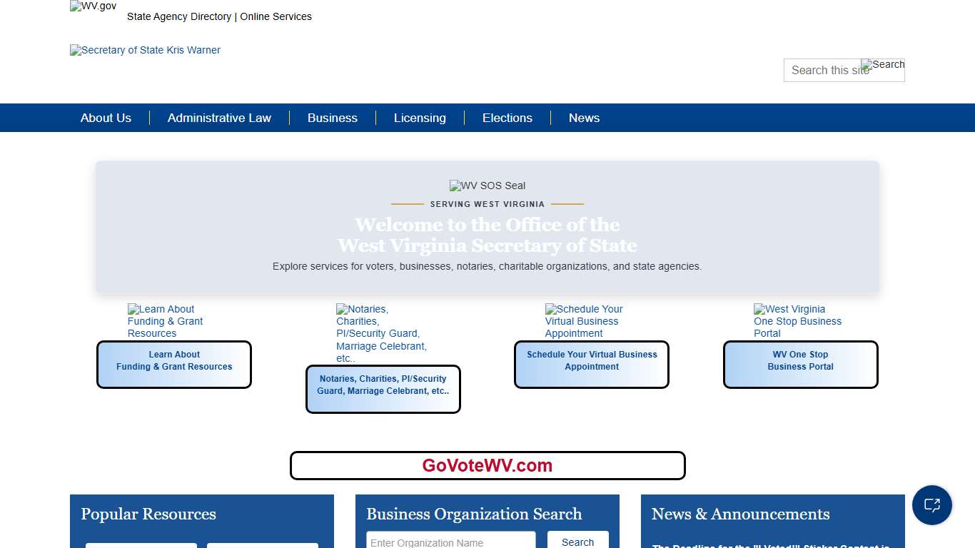 WV Secretary of State